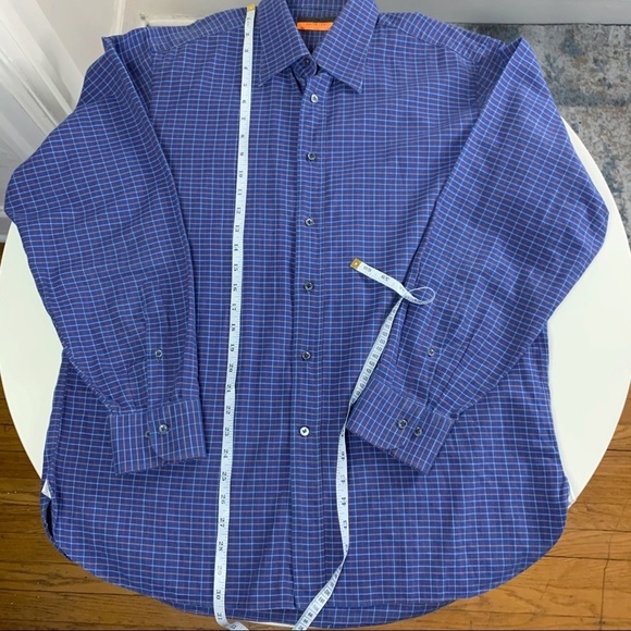 Davide Cenci Men’s Plaid Flannel Button Down Shirt EU 42 US Size XL - Picture 2 of 9